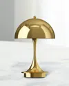 Louis Poulsen Panthella Portable Metal Table Lamp In Brass