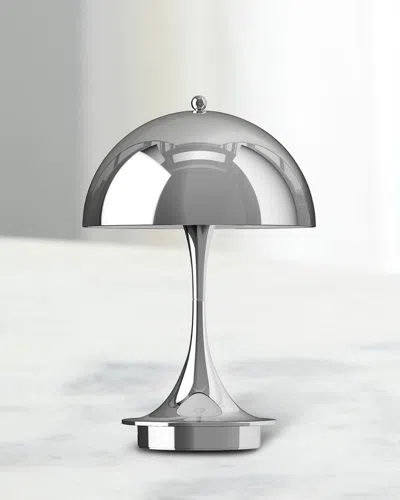 Louis Poulsen Panthella Portable Metal Table Lamp In Chrome
