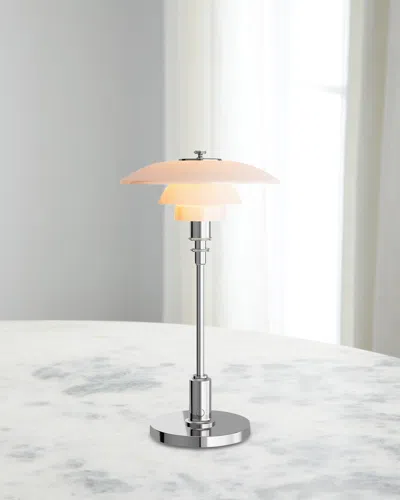 Louis Poulsen Ph 2/1 Portable Rechargeable Table Lamp In Chrome