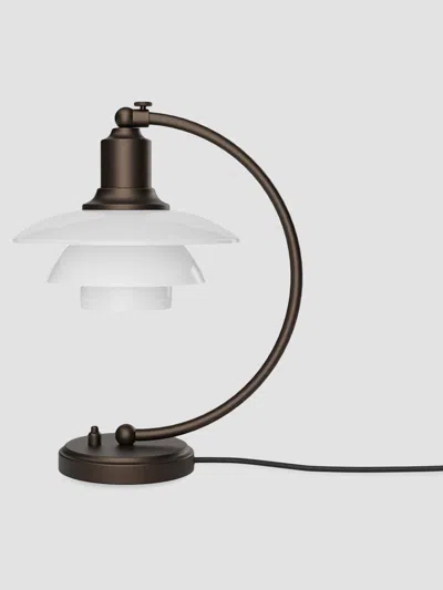 Louis Poulsen Ph 2/2 Luna Aged Brass & Opal Glass Table Lamp