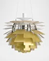 Louis Poulsen Ph 24" Artichoke Pendant In Brass