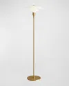 Louis Poulsen Ph 3-2 Floor Lamp In Brass Metalized