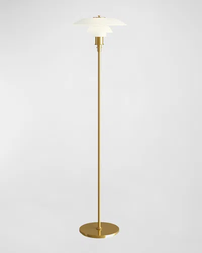 Louis Poulsen Ph 3-2 Floor Lamp In Brass Metalized