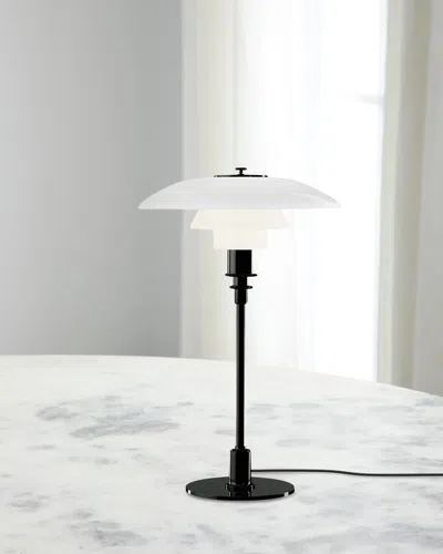 Louis Poulsen Ph 3/2 Table Lamp - 19" In Black Metalized