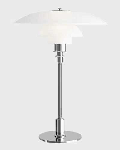 Louis Poulsen Ph 3/2 Table Lamp, 18" In Silver