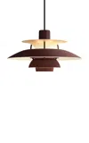 Louis Poulsen Ph 5 Mini Pendant Lamp In Burgundy