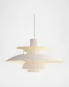 Louis Poulsen Ph 5 Mini Pendant Light, 12" In Monochrome Pale Blush