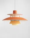 Louis Poulsen Ph 5 Mini Pendant Light In Hues Of Orange