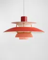 Louis Poulsen Ph 5 Mini Pendant Light In Hues Of Red