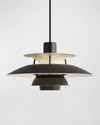 Louis Poulsen Ph 5 Mini Pendant Light In Monochrome Black