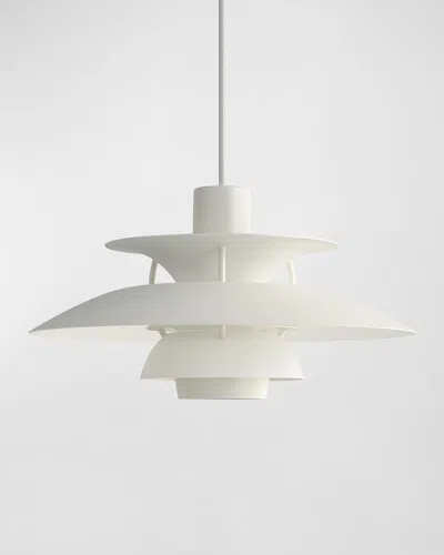 Louis Poulsen Ph 5 Mini Pendant Light In Monochrome White
