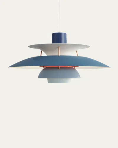 Louis Poulsen Ph 5 Pendant Light, 11" In Blue