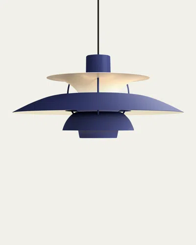 Louis Poulsen Ph 5 Pendant Light, 11" In Blue