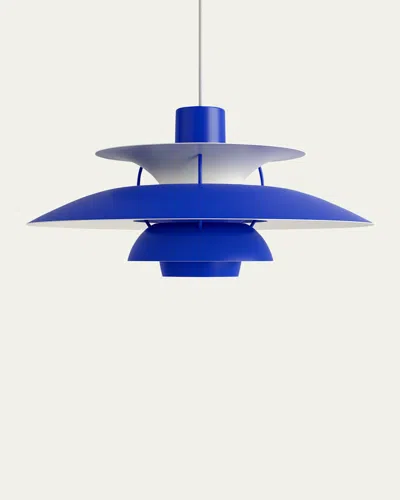 Louis Poulsen Ph 5 Pendant Light, 11" In Blue