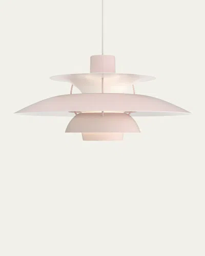 Louis Poulsen Ph 5 Pendant Light, 11" In Pink