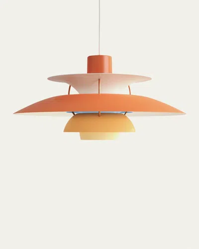 Louis Poulsen Ph 5 Pendant Light, 11" In Orange