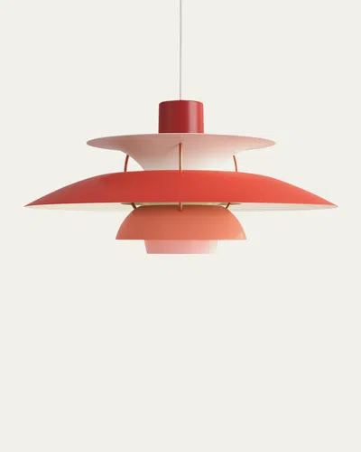 Louis Poulsen Ph 5 Pendant Light, 11" In Orange