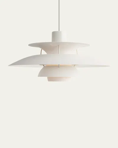 Louis Poulsen Ph 5 Pendant Light, 11" In White