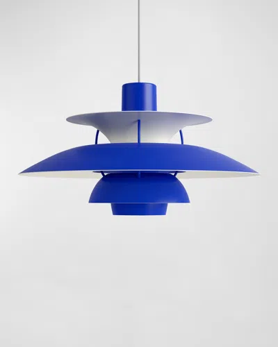 Louis Poulsen Ph 5 Pendant Light In Monochrome Blue