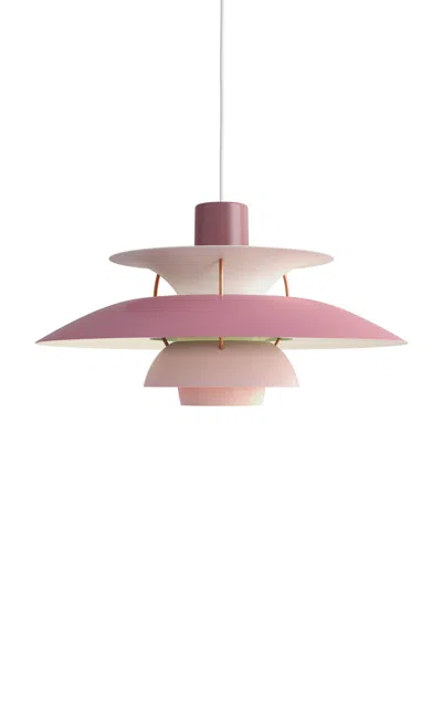 Louis Poulsen Ph 5 Steel Pendant Lamp In Pink