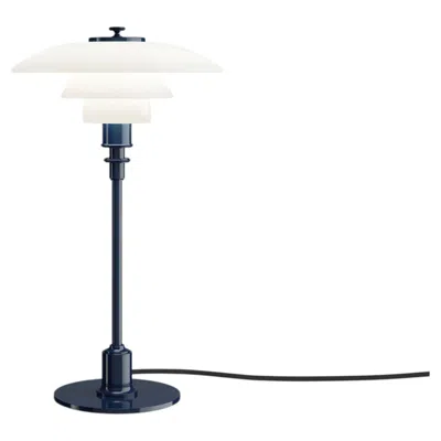 Pre-owned Louis Poulsen Poul Henningsen 'ph 2/1' Glass Table Lamp In Glossy Deep Blue For
