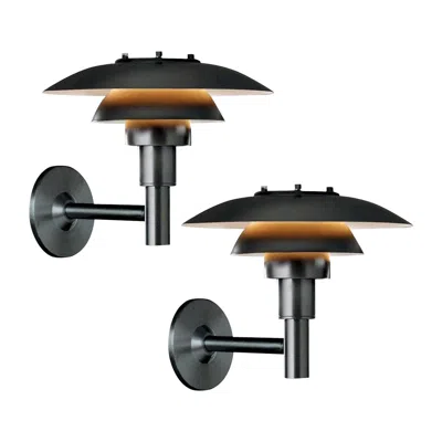 Pre-owned Louis Poulsen Poul Henningsen Ph 3/2.5 Outdoor Wall Light For  In Black