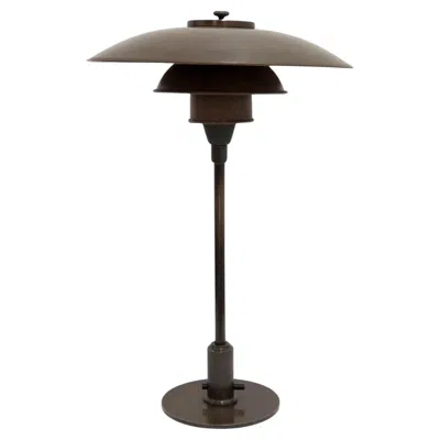 Pre-owned Louis Poulsen Rare Poul Henningsen Copper Ph 3/2 Table Lamp, 1930 In Black