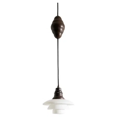 Pre-owned Louis Poulsen White Danish Mid Century "ph 2/2" Pendant By Poul Henningsen For
