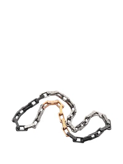 Pre-owned Louis Vuitton 00s Monogram Chain Necklace In Black