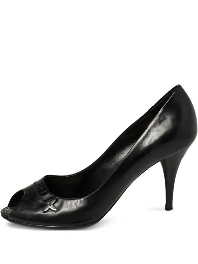 Pre-owned Louis Vuitton 100mm Peep-toe Pumps