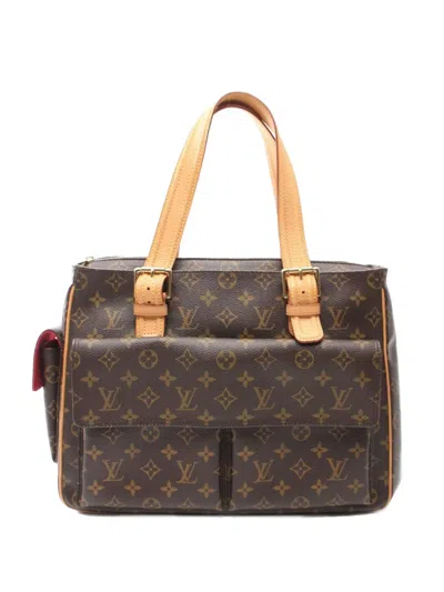 Pre-owned Louis Vuitton 10s Multi-priest Handbag In Brown