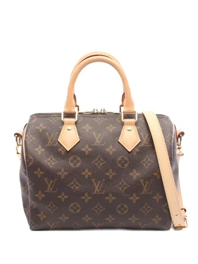 Pre-owned Louis Vuitton 10s Speedy Bandoulière 25 Tote Bag In Brown