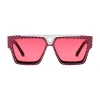Louis Vuitton 1.1 Evidence Damier Pop Sunglasses In Red