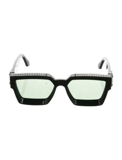 Pre-owned Louis Vuitton 1.1 Millionaires Square Sunglasses In Green