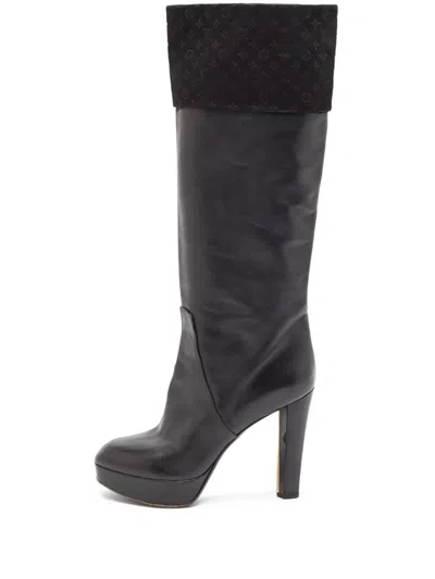 Pre-owned Louis Vuitton 110mm Leather Knee-high Boots