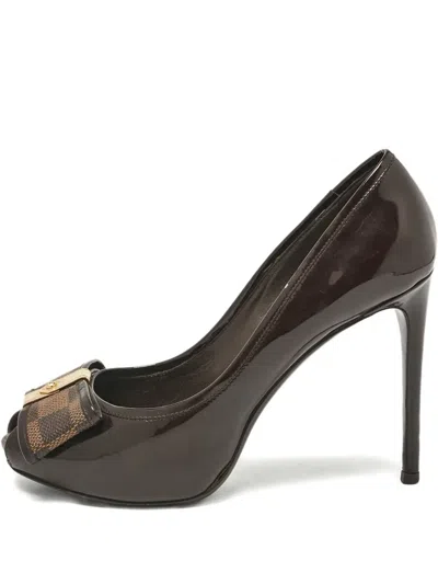 Pre-owned Louis Vuitton 120mm Leather Heeled Pumps