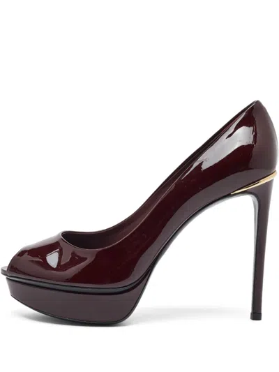 Pre-owned Louis Vuitton 120mm Peep-toe Pumps