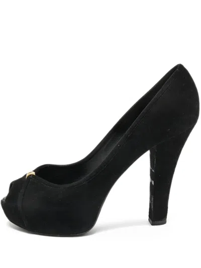 Pre-owned Louis Vuitton 120mm Peep-toe Pumps