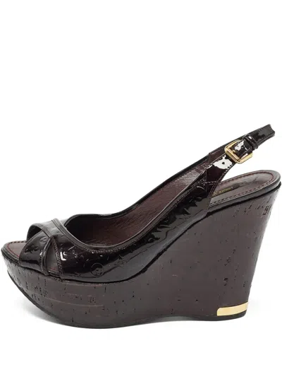 Pre-owned Louis Vuitton 120mm Slingback Sandals