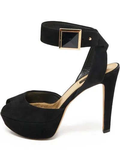 Pre-owned Louis Vuitton 120mm Suede Pumps