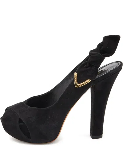 Pre-owned Louis Vuitton 120mm Suede Pumps