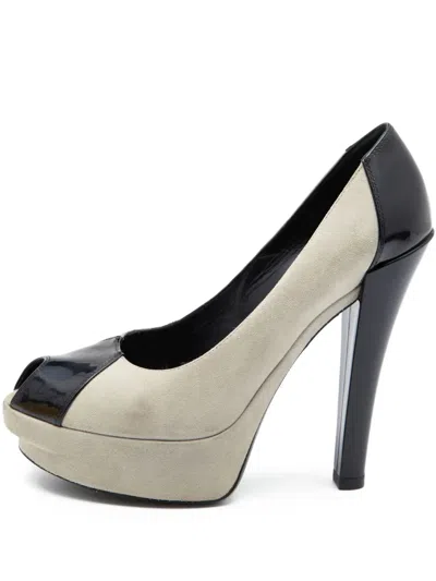 Pre-owned Louis Vuitton 135mm Peep-toe Platform Pumps