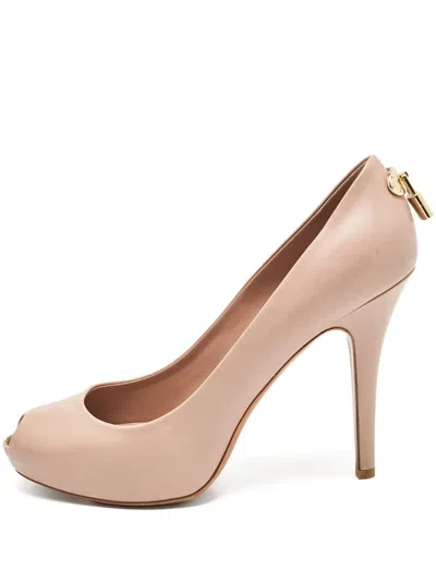 Pre-owned Louis Vuitton 140mm Peep-toe Heeled Pumps