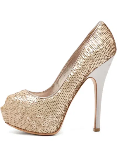 Pre-owned Louis Vuitton 140mm Sequin-embellished Pumps