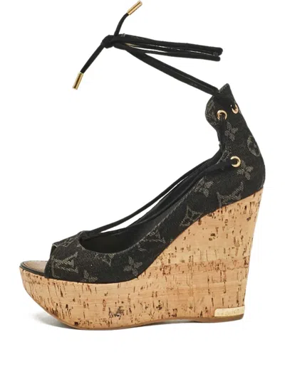 Pre-owned Louis Vuitton 150mm Monogram Sandals