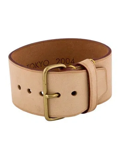Pre-owned Louis Vuitton 150th Anniversary Vachetta Bracelet In Neutral