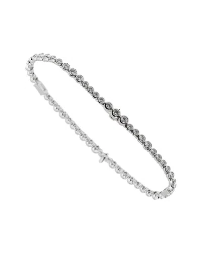 Louis Vuitton 18k 5.00 Ct. Tw. Diamond Tennis Bracelet (authentic Pre-loved) In Silver