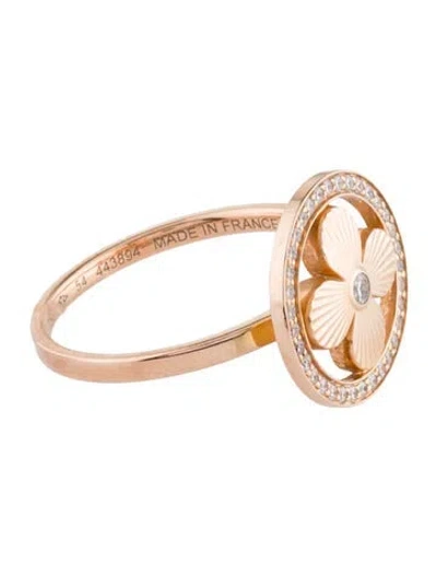 Pre-owned Louis Vuitton 18k Diamond Blossom Bb Cocktail Ring In Multi