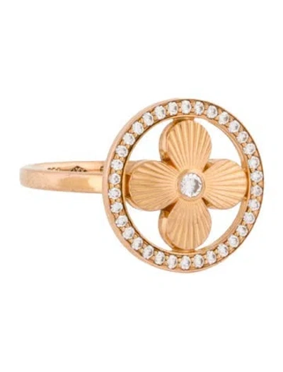 Pre-owned Louis Vuitton 18k Diamond Blossom Bb Cocktail Ring In Multi
