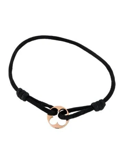 Pre-owned Louis Vuitton 18k Diamond Empreinte Cord Bracelet, 8" In Multi